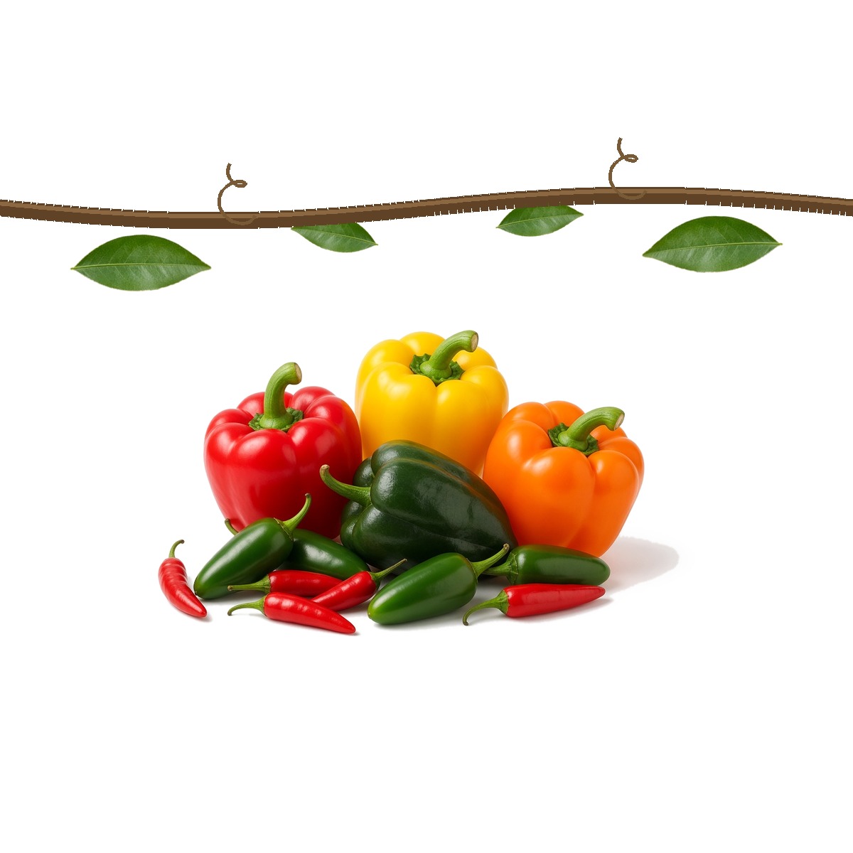 Fresh peppers on the way